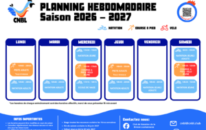 Planning Hebdo Saison 2026-2027